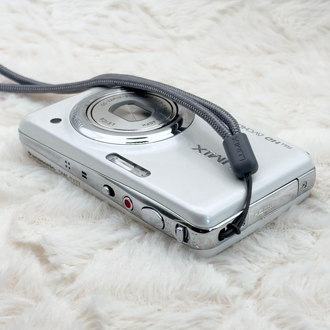 美品 動作良好 Panasonic LUMIX DMC-FX77 ホワイト