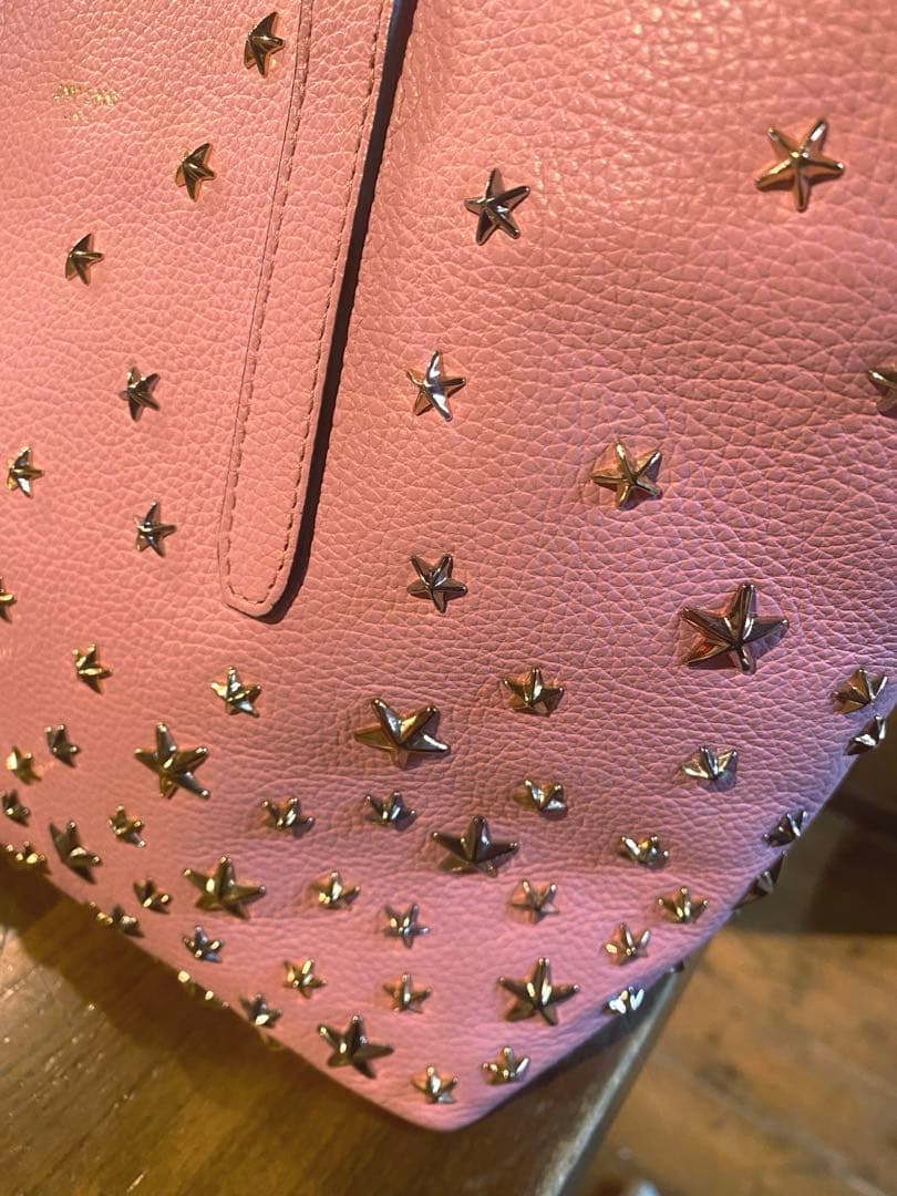 売*い様 ジミーチュウ トートバッグ SOFIA ソフィア S スタッズ レザー