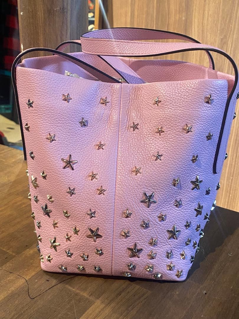 売*い様 ジミーチュウ トートバッグ SOFIA ソフィア S スタッズ レザー