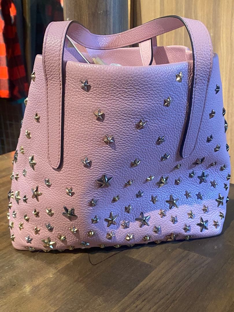 売*い様 ジミーチュウ トートバッグ SOFIA ソフィア S スタッズ レザー