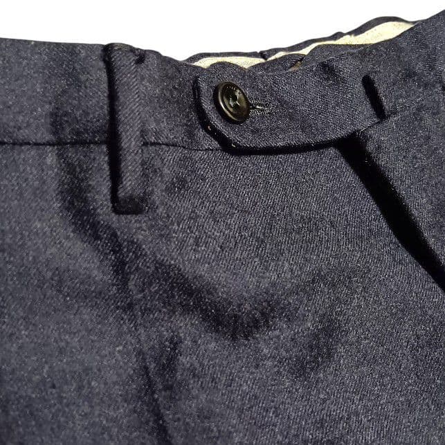 INCOTEX BEAMS スーパー100'S ウール 48 035型 ネイビー