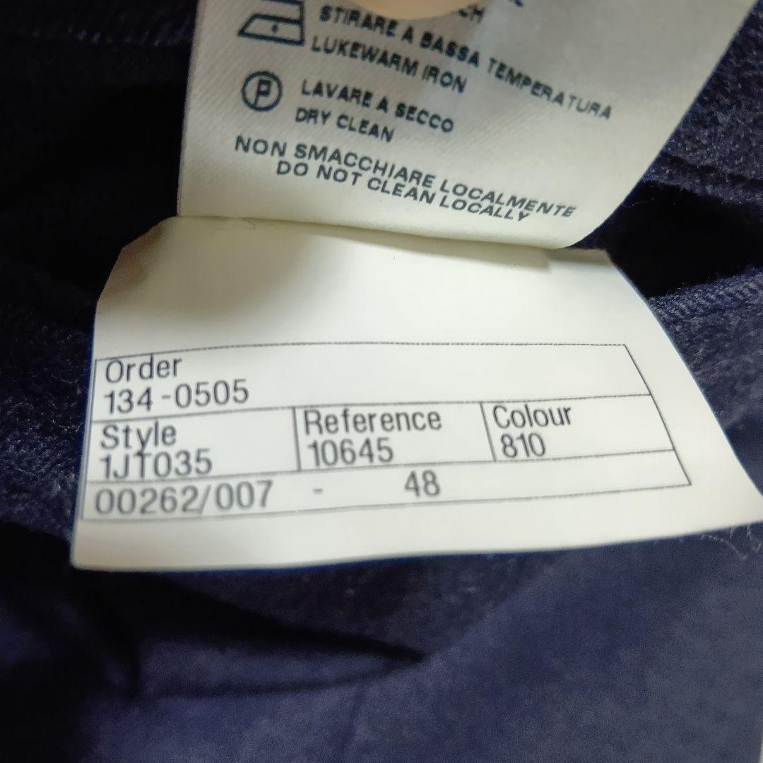 INCOTEX BEAMS スーパー100'S ウール 48 035型 ネイビー