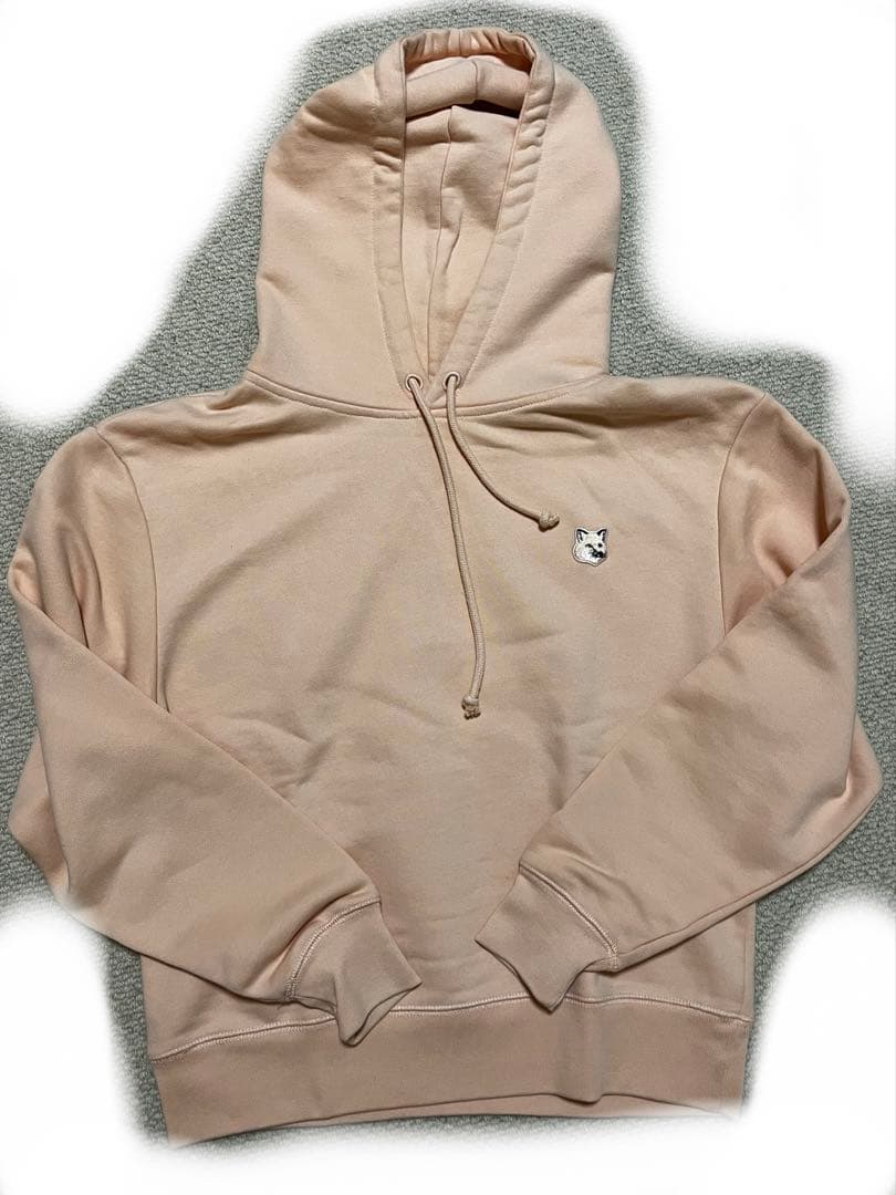 MAISON KITSUNÉ ピンク キツネ刺繍 パーカー S