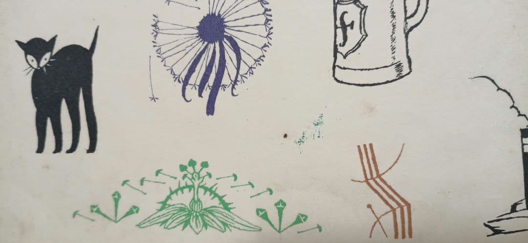 竹久夢二の木版画カット図案（二) 大正後期～昭和初期出版