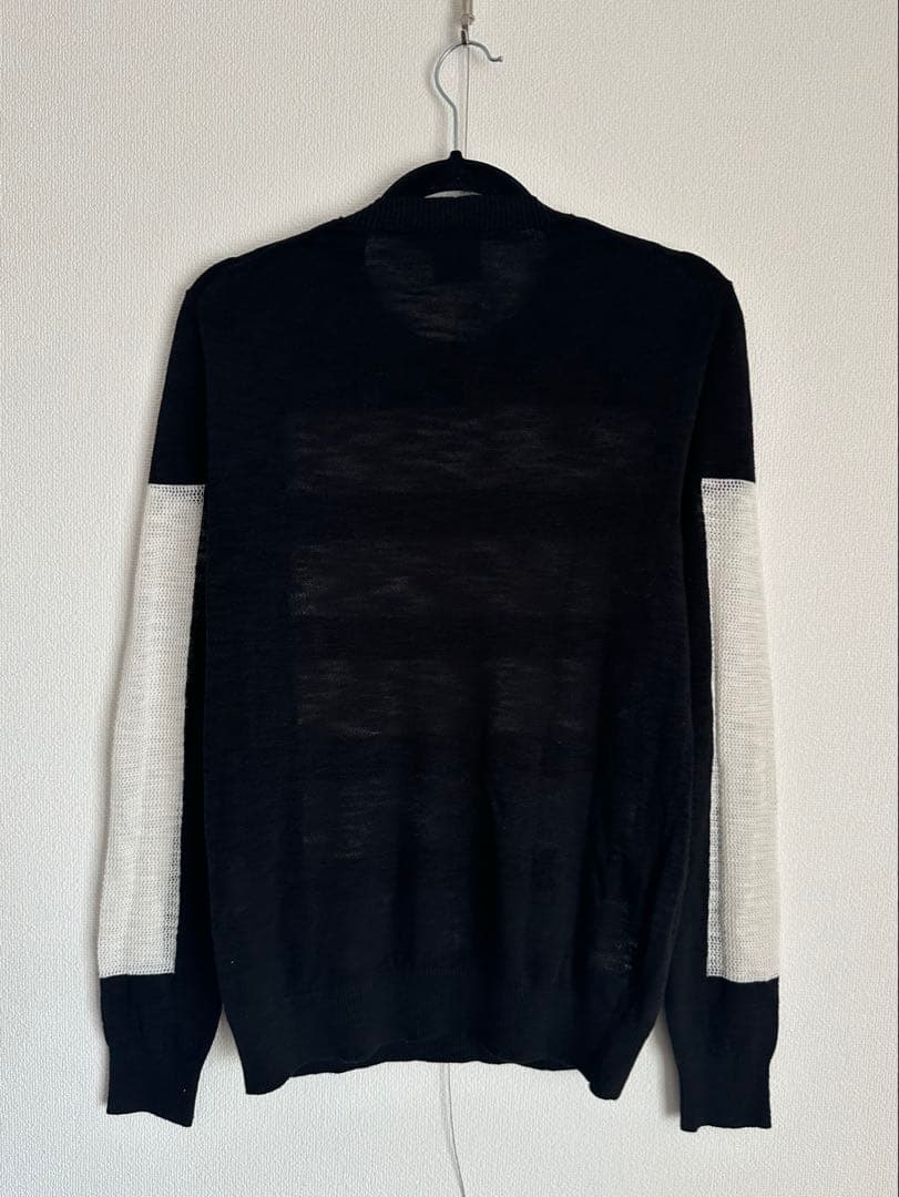 トップス \"armani exchange\"line design mesh knit
