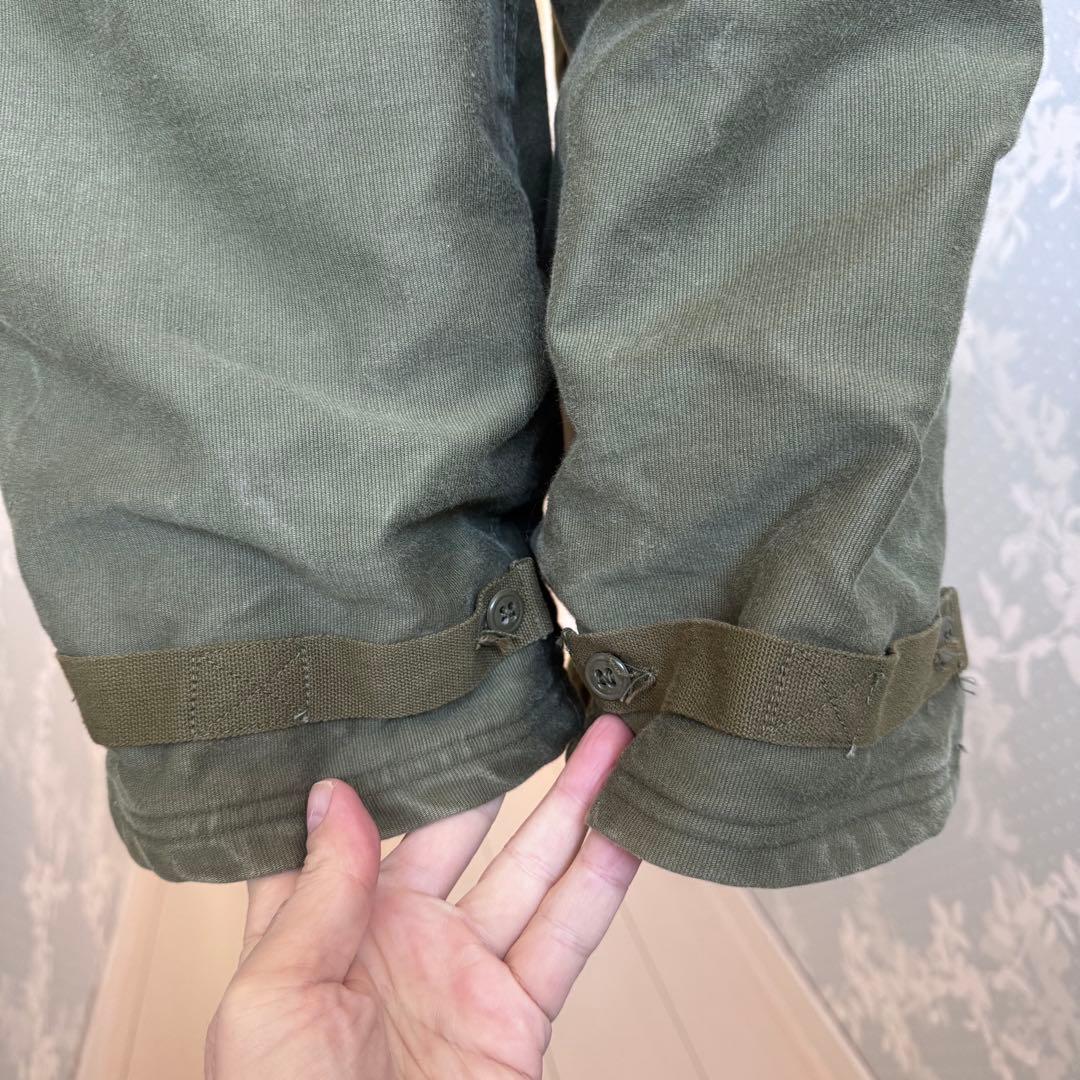 米軍実物50S U.S.NAVY N-1 デッキパンツ M オーバーオール