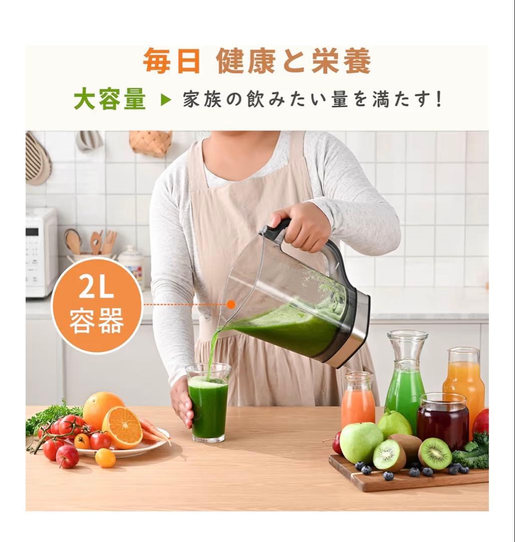 ミキサー ブレンダー 大容量 2L ジュースミキサー 果物　スムージー