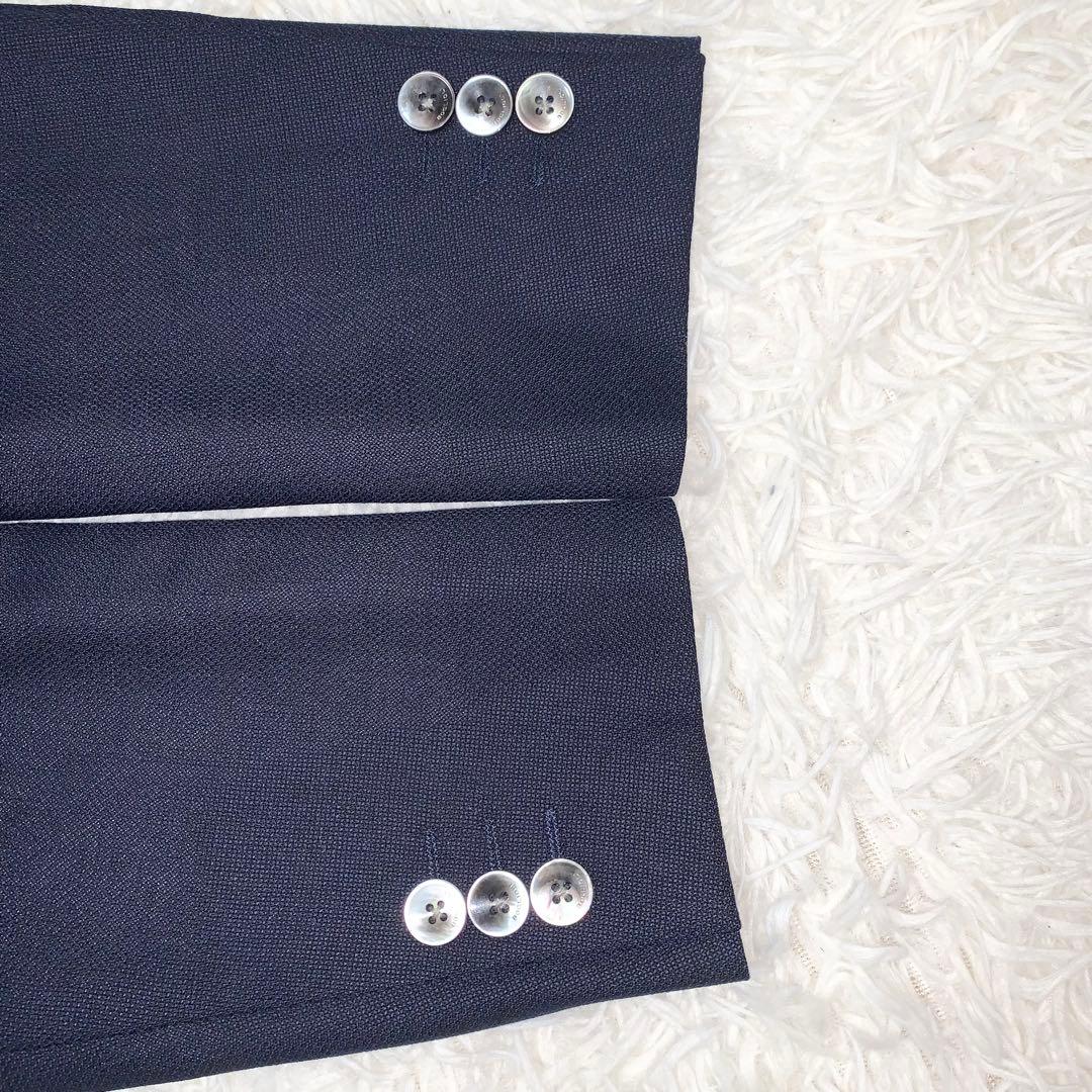 未使用級 ボリオリ DOVER アンコンジャケット ホップサック ネイビー M