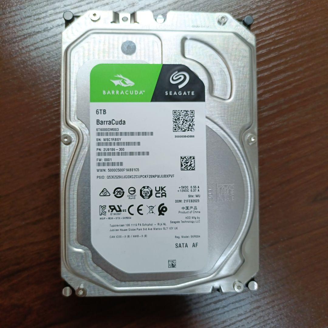 SEAGATE 3.5インチ内蔵HDD6TB ST6000DM003