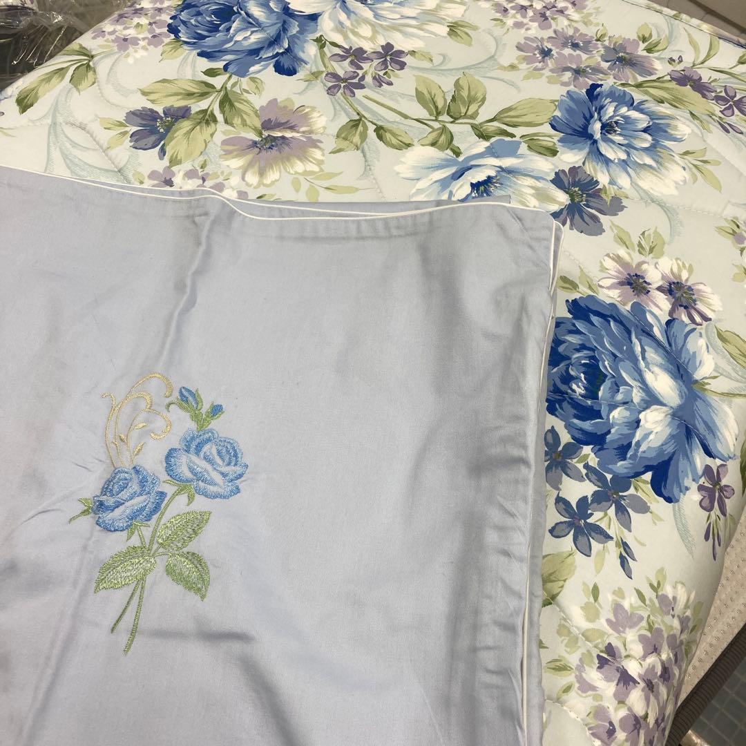 美品　丸八真綿　ロングセラー敷き布団　羊毛パットシングルサイズ　敷きカバー付き