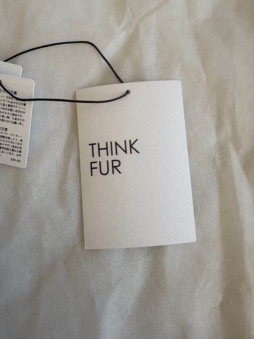 THINK FUR シンクファー ベージュ ジャケット ファーコート ショート丈