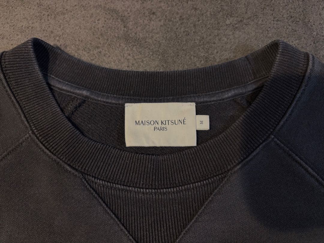 メゾンキツネ　トレーナー　スエット　ブラック　Mサイズ