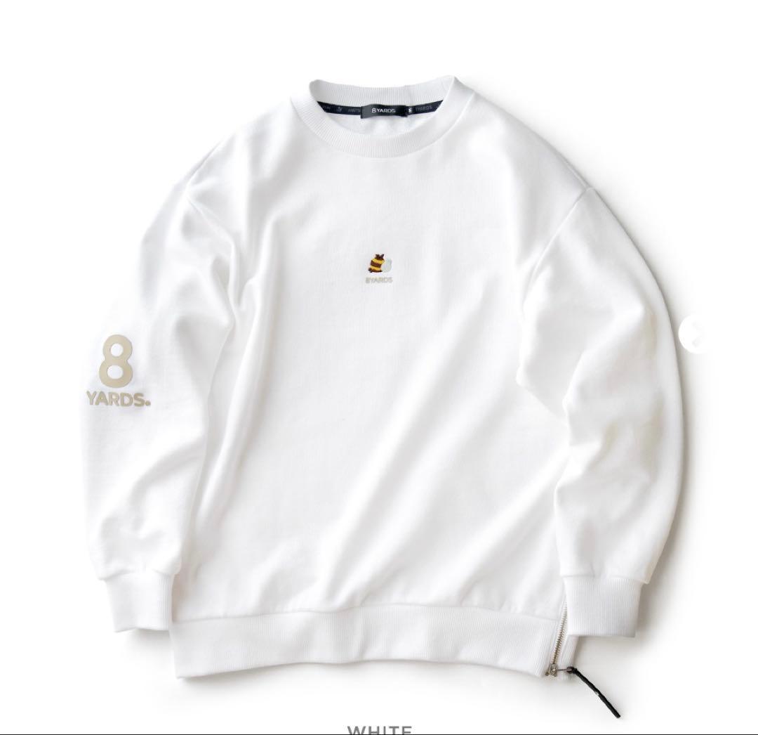 8YARDS ハチヤーズ　ホワイト トップスプルオーバー