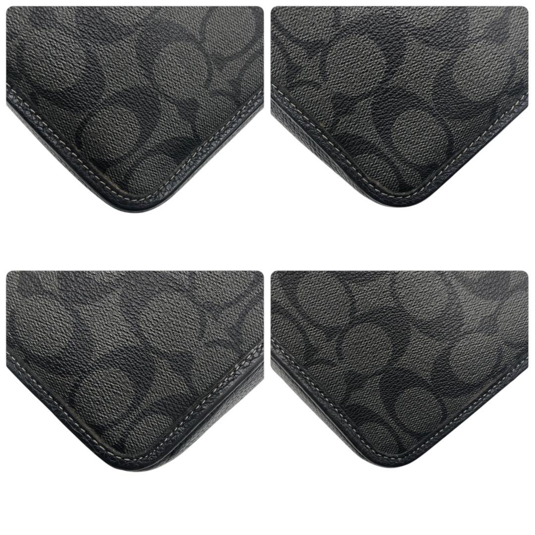 【極美品】COACHコーチ　クロスボディ　メンズショルダーバッグ　PVC×レザー