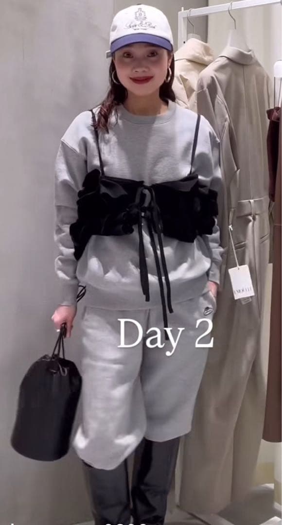 【新品未開封/定価17,600】アダムエロペ_ニットフリルビスチェ