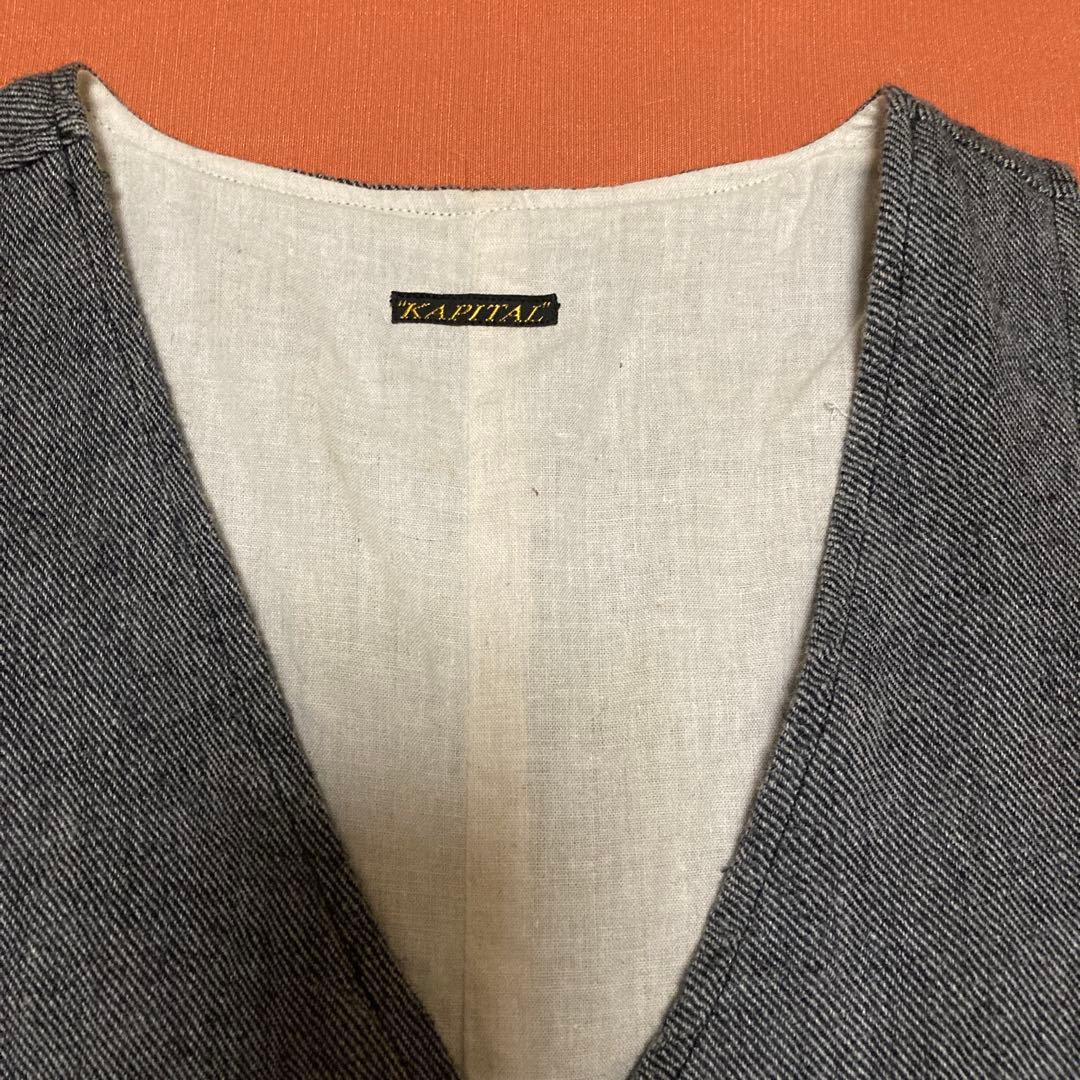 KAPITAL キャピタル　ロングジレ　ベスト　燕尾
