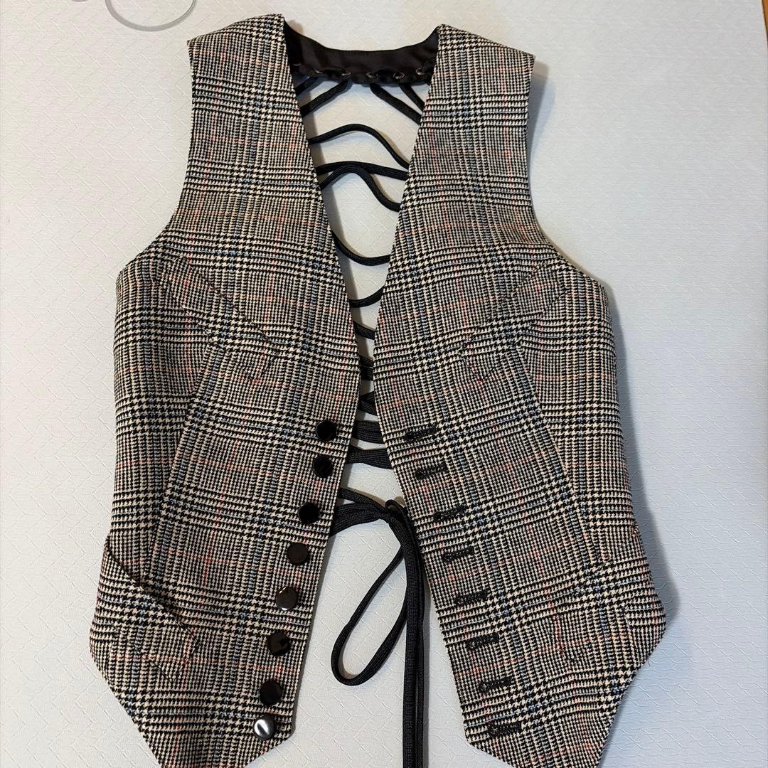 Jean Paul Gaultier チェック柄ベスト 40