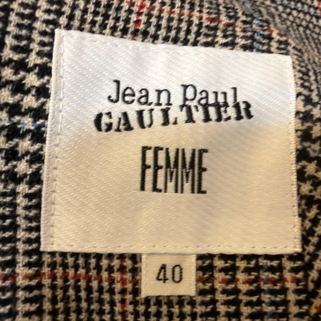 Jean Paul Gaultier チェック柄ベスト 40