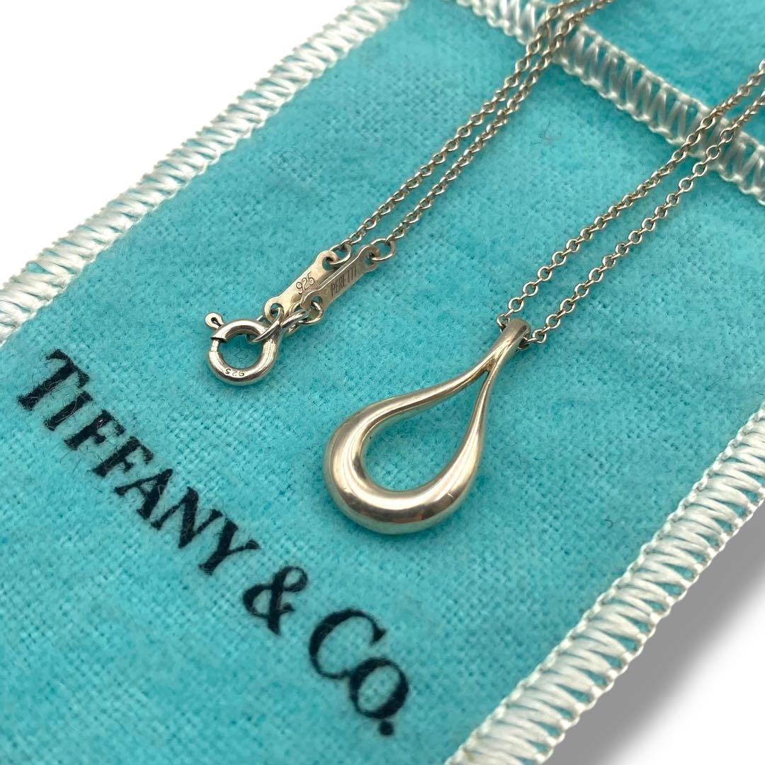 極美品 Tiffany&Co. ティファニー ネックレス ティアドロップ 925