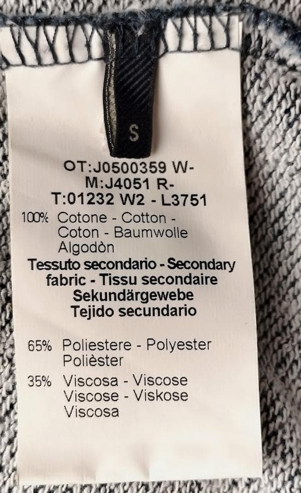 【古着】JACOB COHEN ヤコブコーエンスウェット トレーナー ブルー S