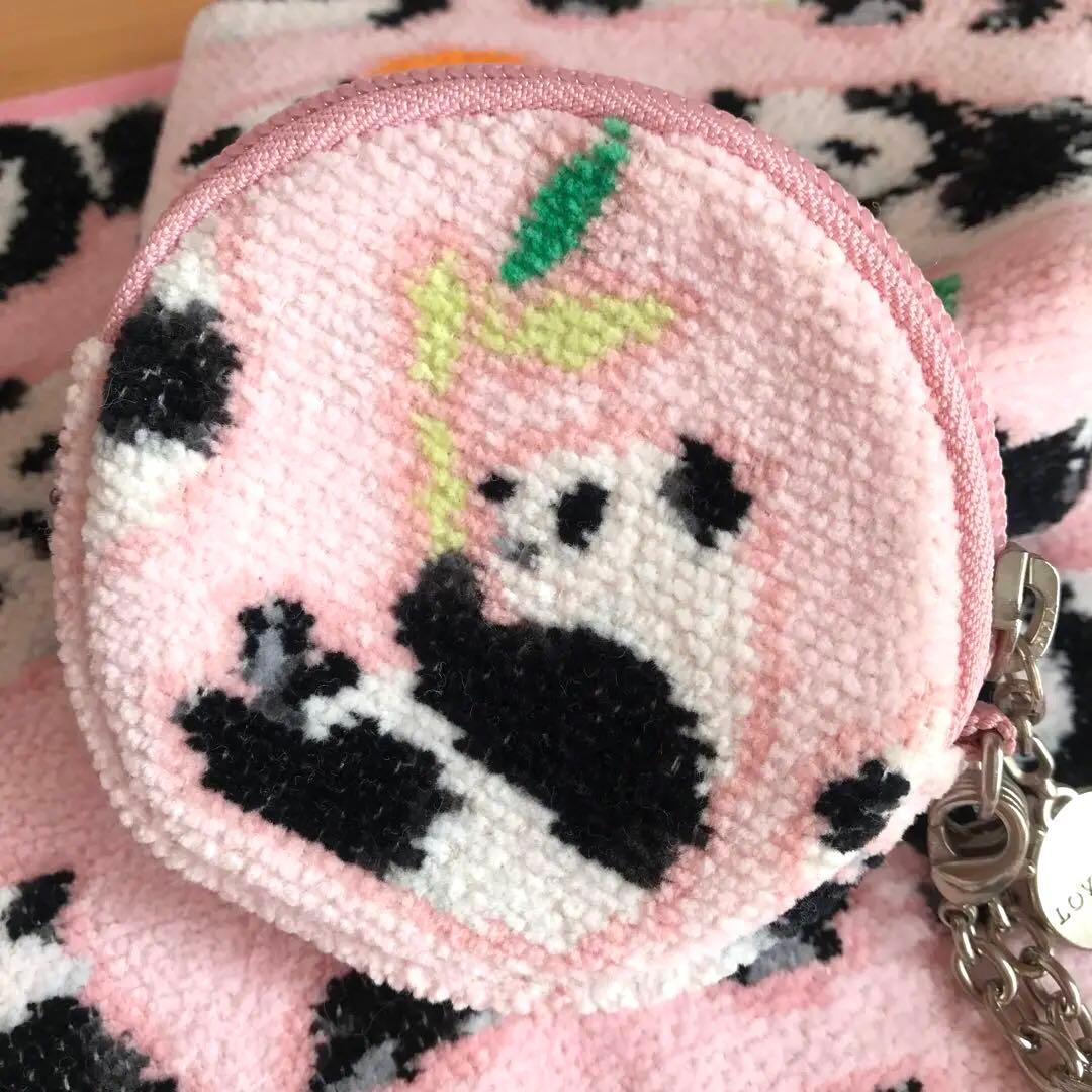 FEILER コロコロパンダ ハンカチ·ポーチ·サークルポーチ 3点set