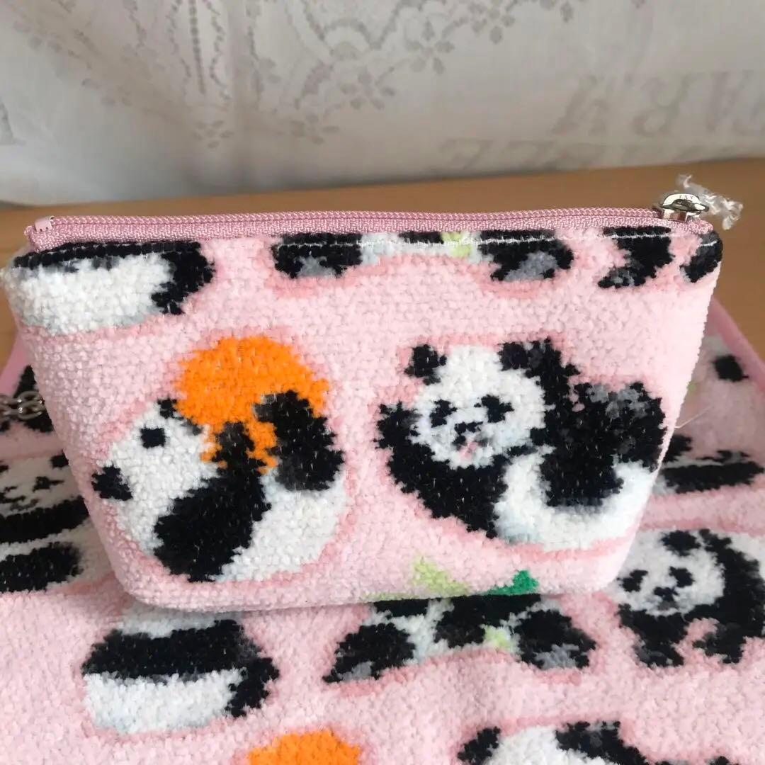 FEILER コロコロパンダ ハンカチ·ポーチ·サークルポーチ 3点set