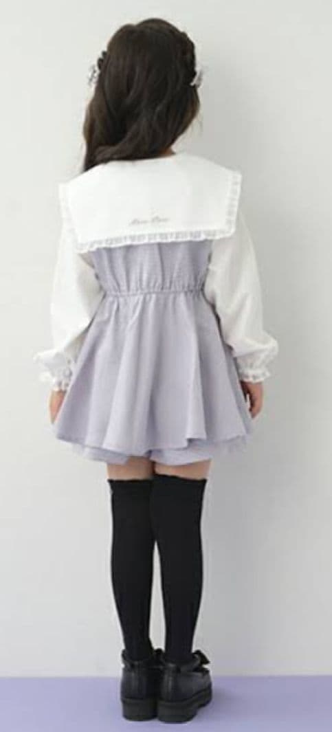 メゾピアノmezzo piano　セーラーカラーチュニックセットアップ 130