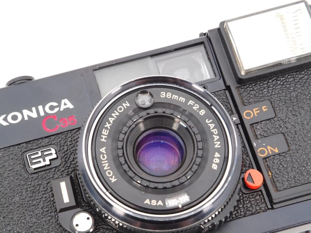 Konica C35 EF 整備済 正常動作 ストロボ発光 保証付 641