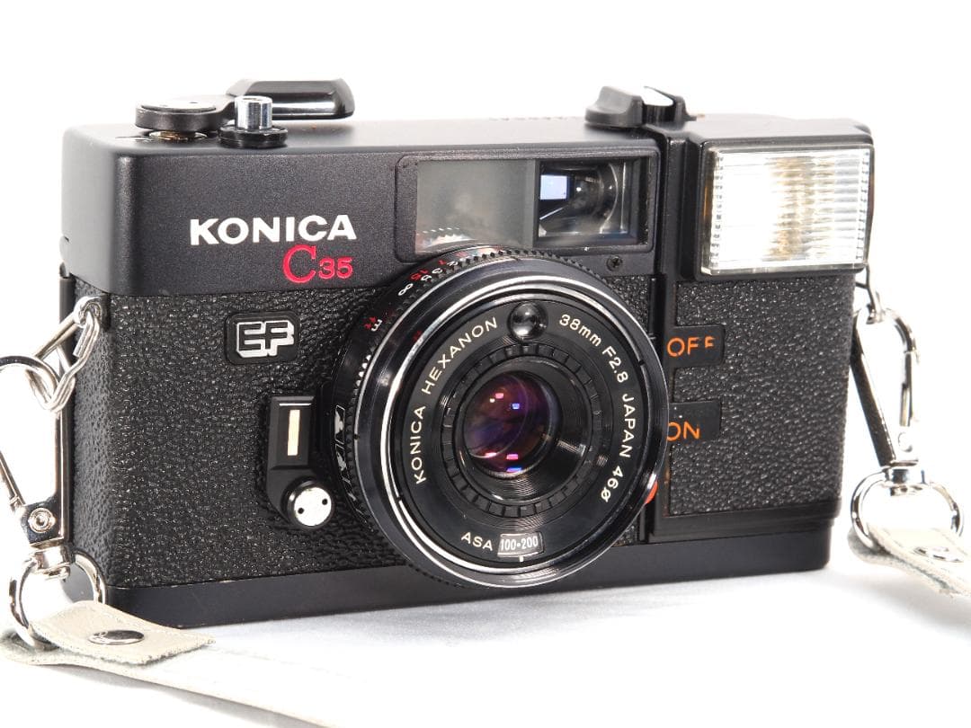 Konica C35 EF 整備済 正常動作 ストロボ発光 保証付 641