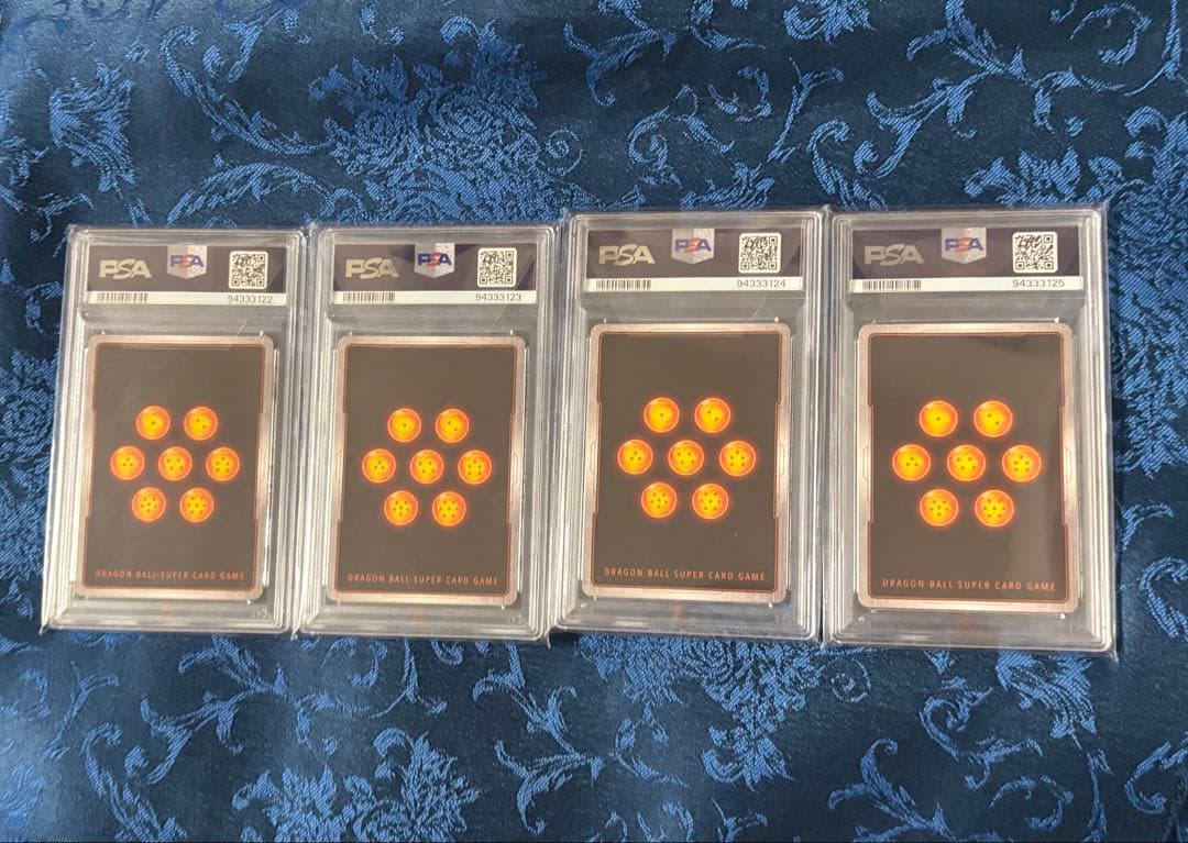 ドラゴンボール 墨絵 4連番 psa10 かめはめ波 デスボール