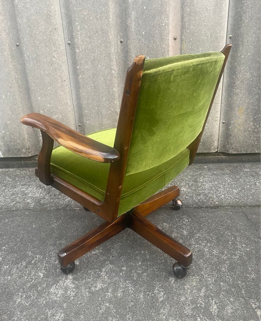稀少/カリモク/コロニアル/デスクチェア/アームチェア/回転椅子/椅子/③
