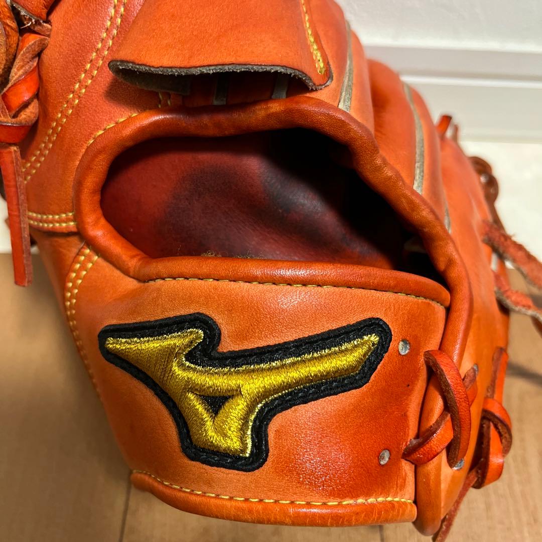 Mizuno Pro 硬式グローブ 投手用/左投用 オレンジ