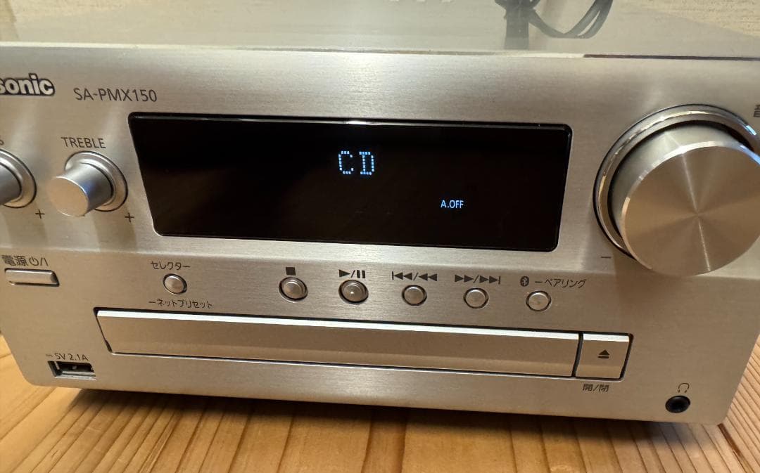 中古 付属品完備！Panasonic ミニコンポ SC-PMX150-S
