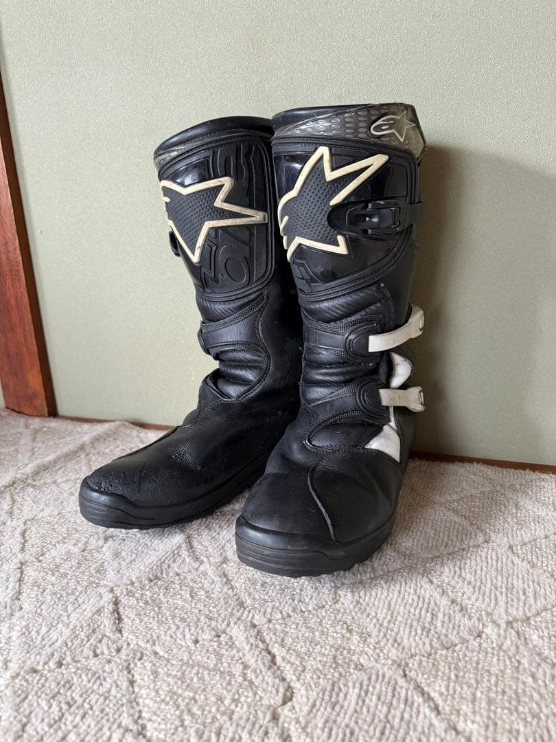 Alpinestars バイクブーツ ブラック/ホワイト トライアルブーツ