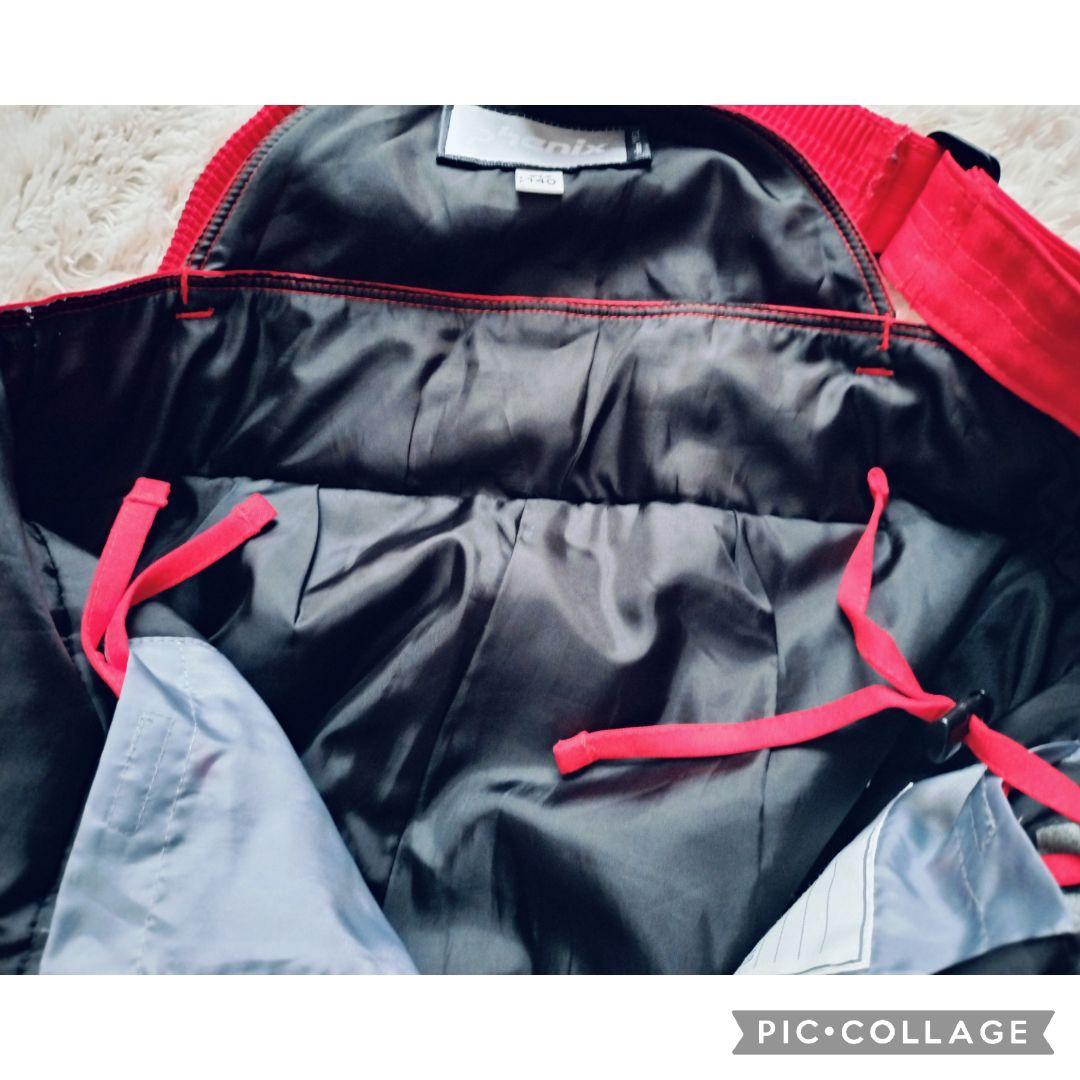 美品☆PHENIX ジュニアスキーウェア 上下 140 ノルウェーモデル 紺赤