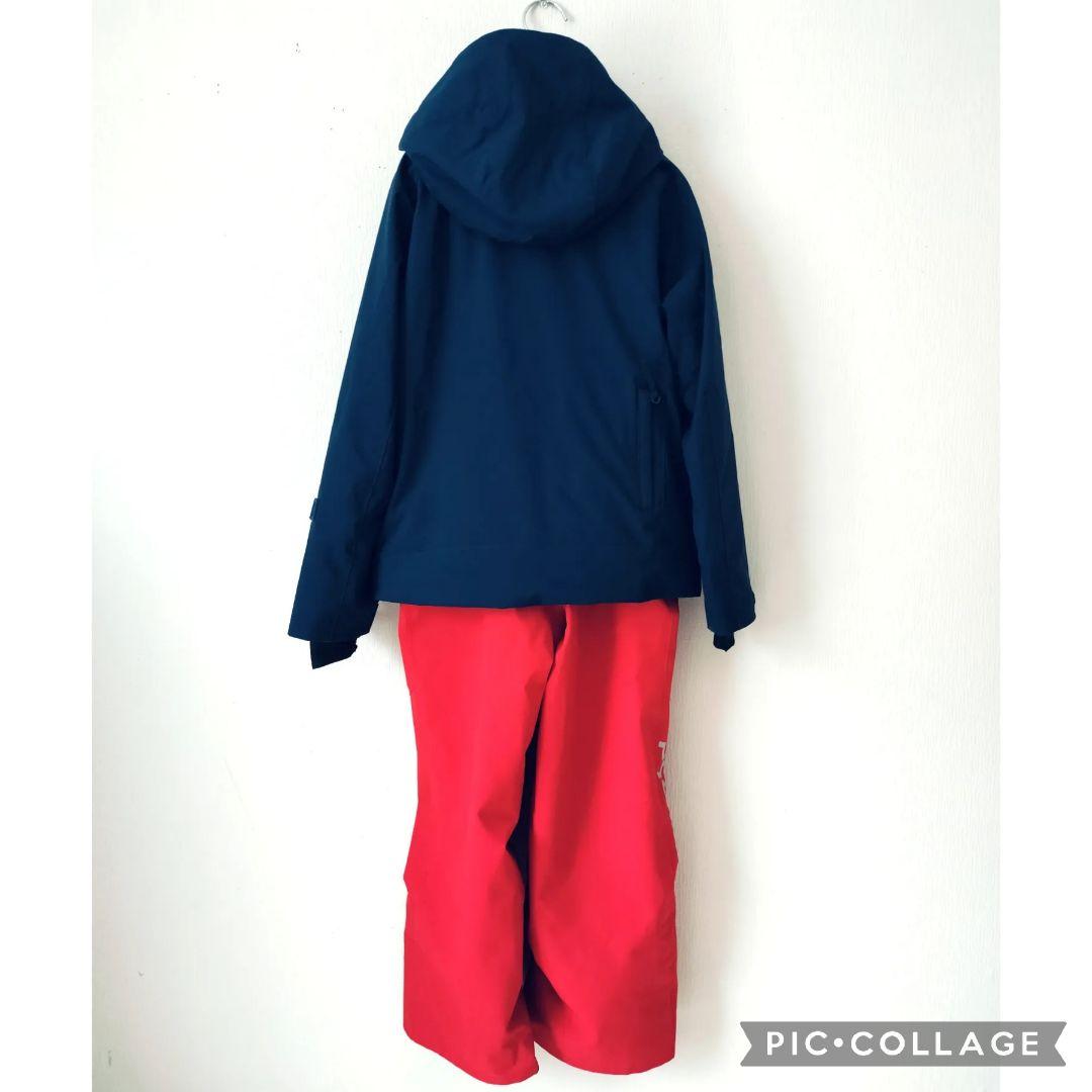 美品☆PHENIX ジュニアスキーウェア 上下 140 ノルウェーモデル 紺赤