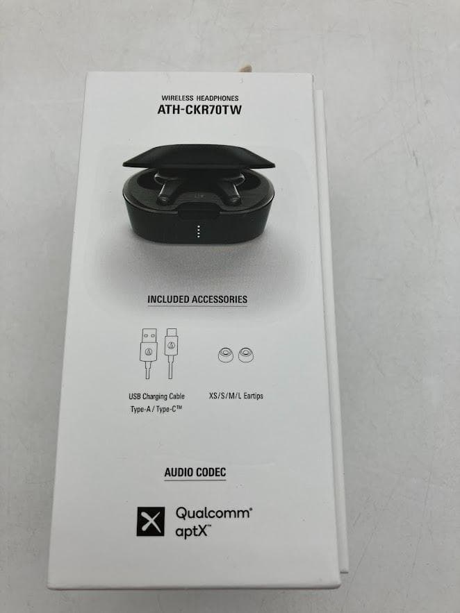 オーディオテクニカ　ワイヤレスイヤフォン　ATH-CKR70TW　ブラック