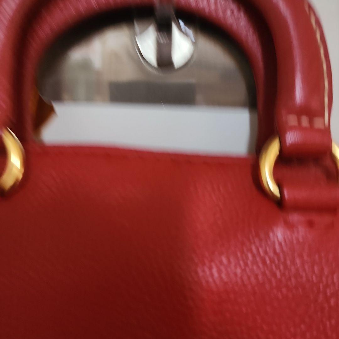 PRADA レザー バッグ レッド