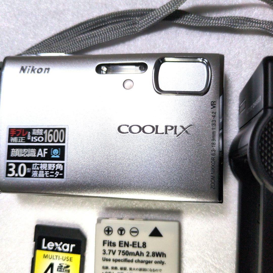 Nikon COOLPIX S50シルバー動作確認品　完動品で美品