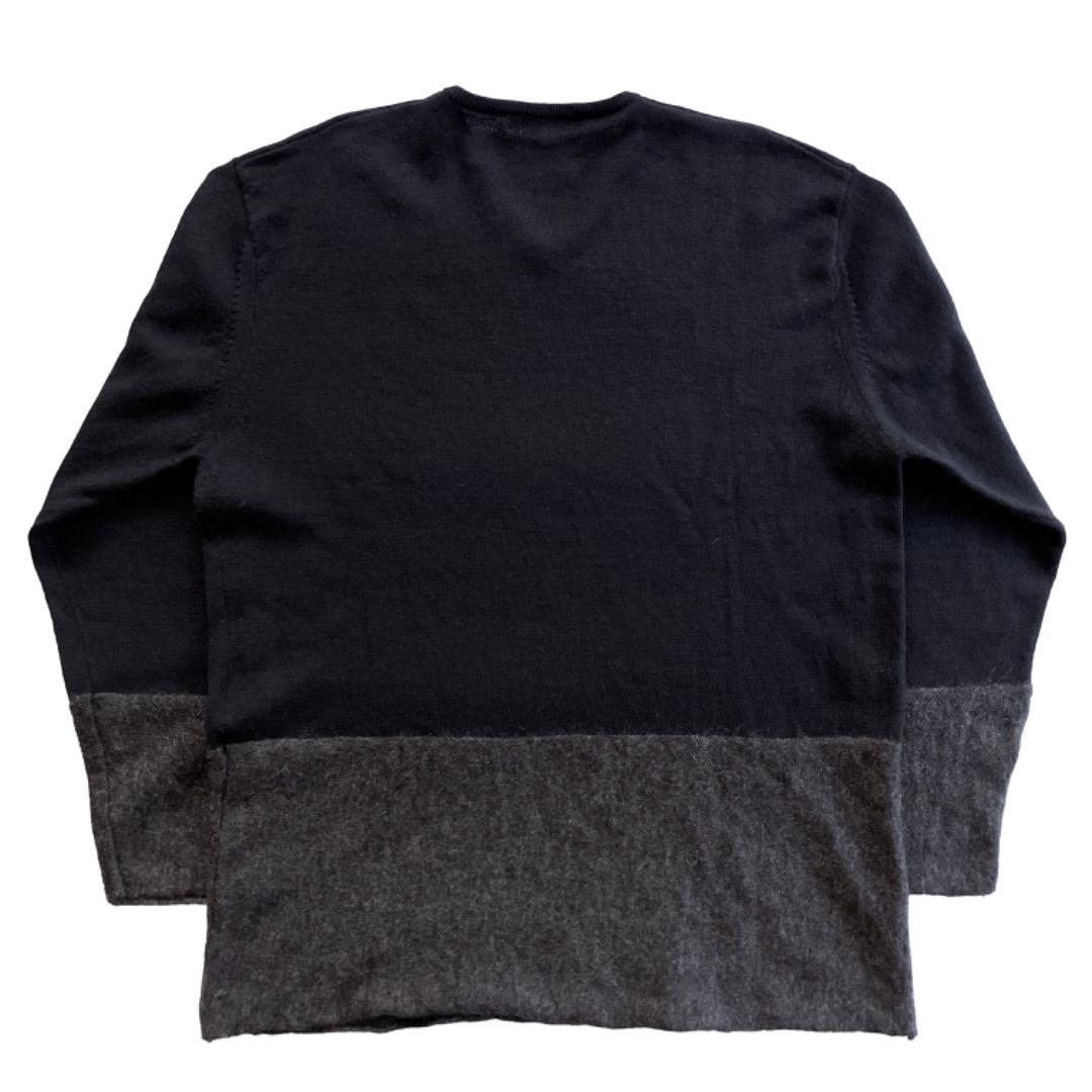 NICOLE FARHI Vネックニット XL ニコル・ファーリ モヘアセーター