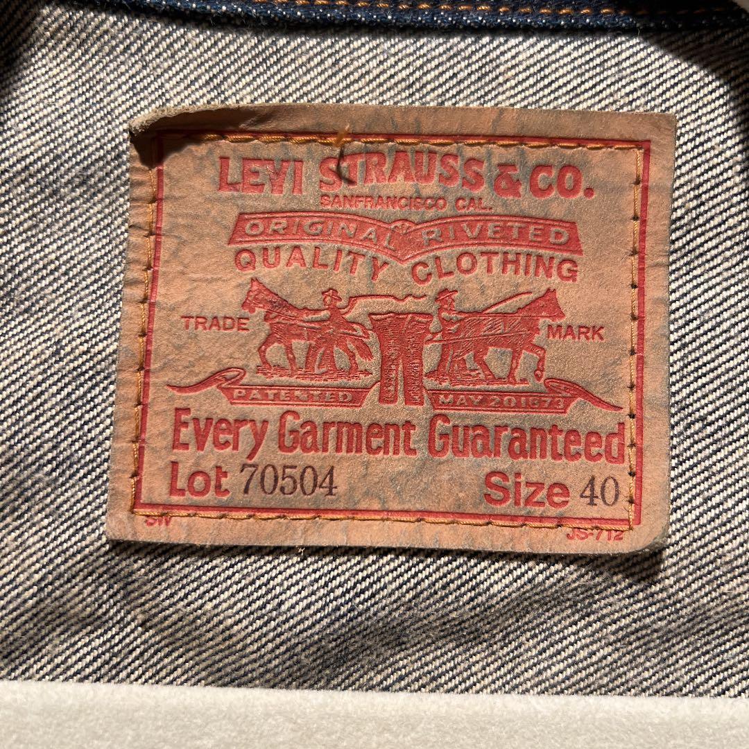 リーバイス デニムジャケット Gジャン　70504