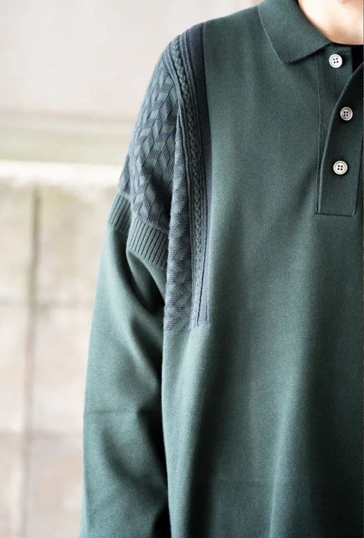 YASHIKI 22AW ニットポロ