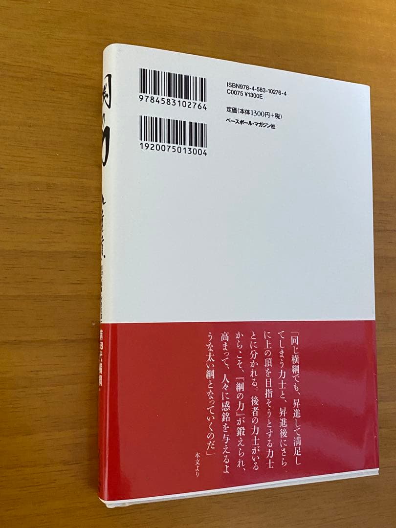直筆サイン入り 千代の富士 『綱の力』サイン本