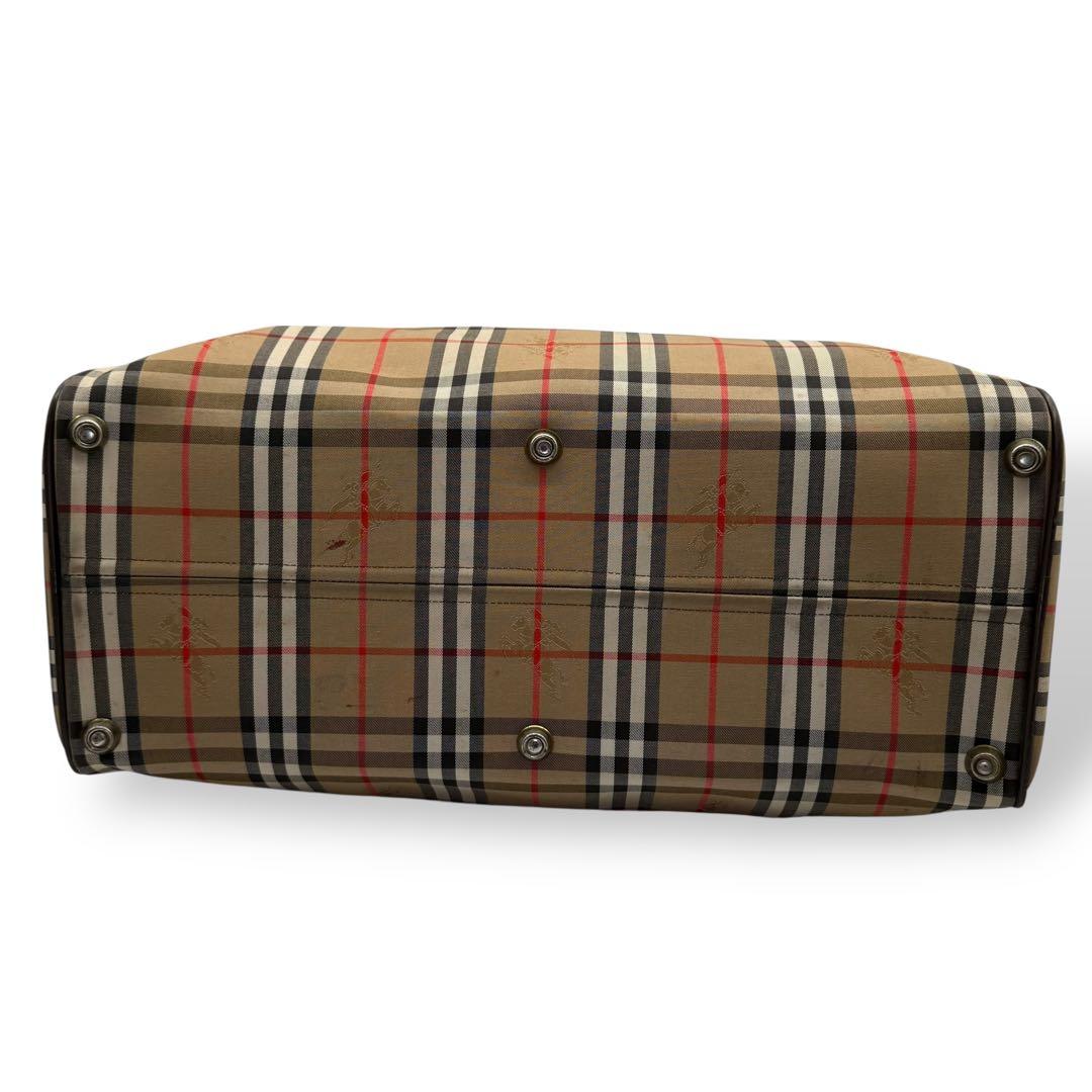 BURBERRY バーバリー ボストンバッグ ノバチェック シャドーホース