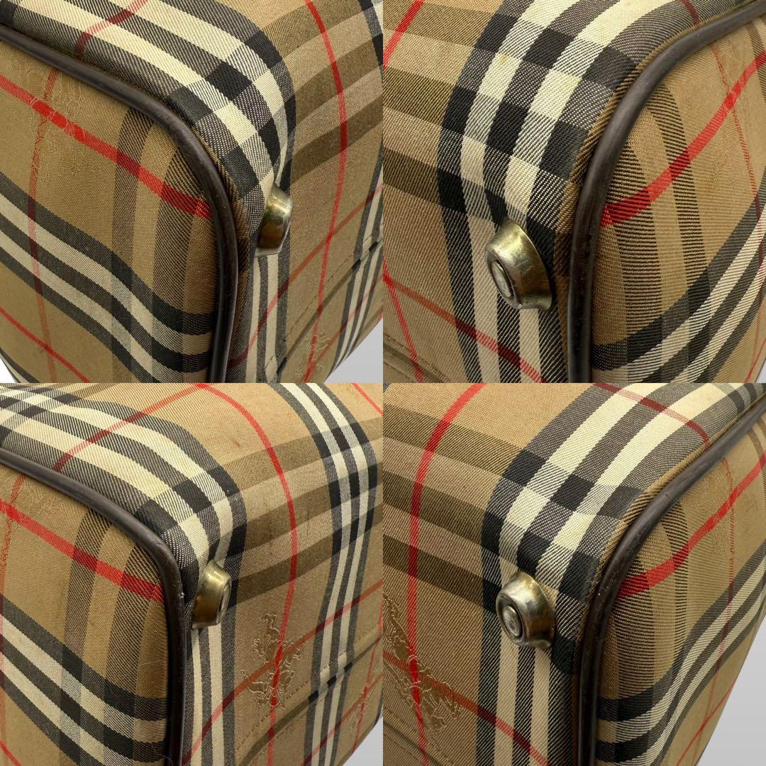 BURBERRY バーバリー ボストンバッグ ノバチェック シャドーホース