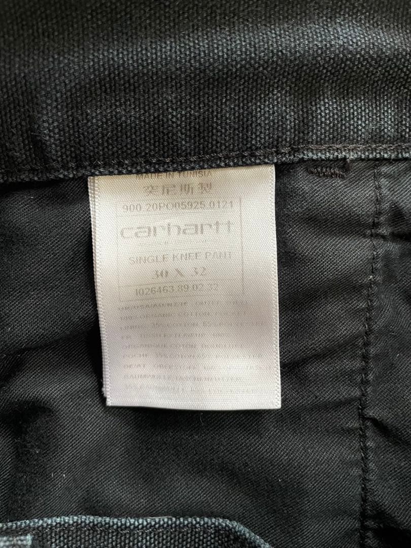 美品☆グッドサイズ Carhartt カーハート ダック地 ペインターパンツ 黒