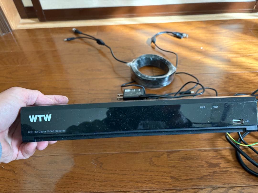 WTW ビデオレコーダー 4TB セット　カメラ　ケーブルセット不具合確認