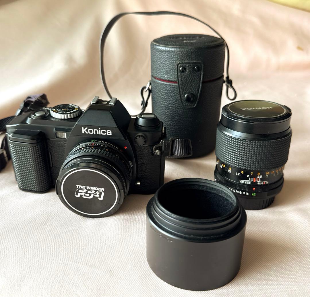 コニカ◾️Konica FS-1 +望遠レンズコニカ100◾️一眼レフカメラ