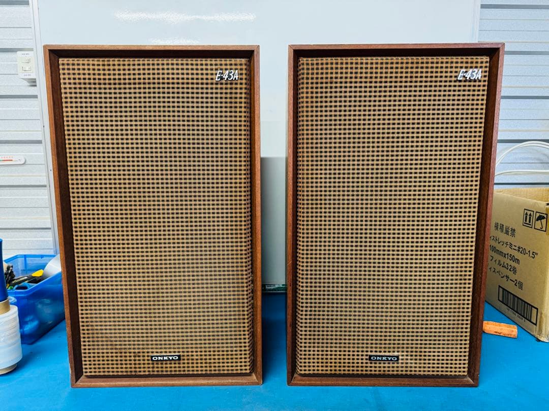 昭和レトロ！希少品★ ONKYOオンキヨー★スピーカー　ペア　E-43A 動作品