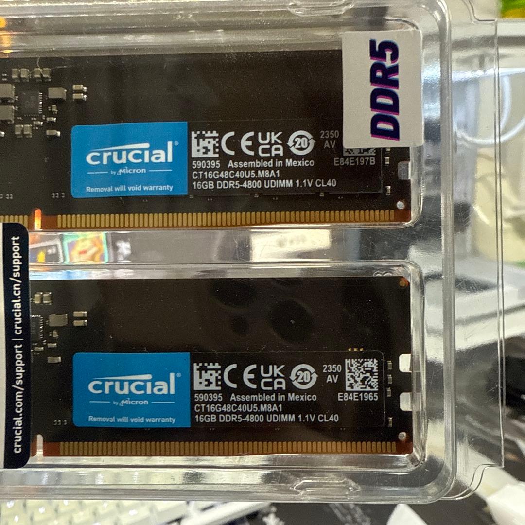 メモリー Crucial 32GB DDR5-4800 UDIMM
